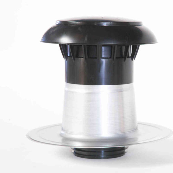 Aluminium dw ontluchting pp kap 110-125 mm